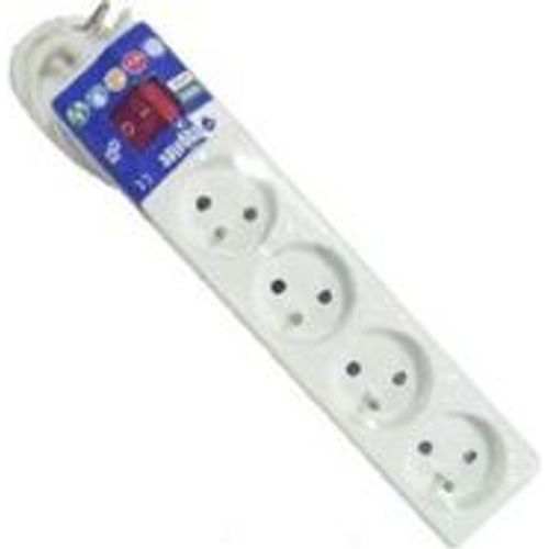 تمديد إنجيليك متعدد المنافذ - 4 منافذ 2P + أرضي 1.5 متر - أبيض - 2